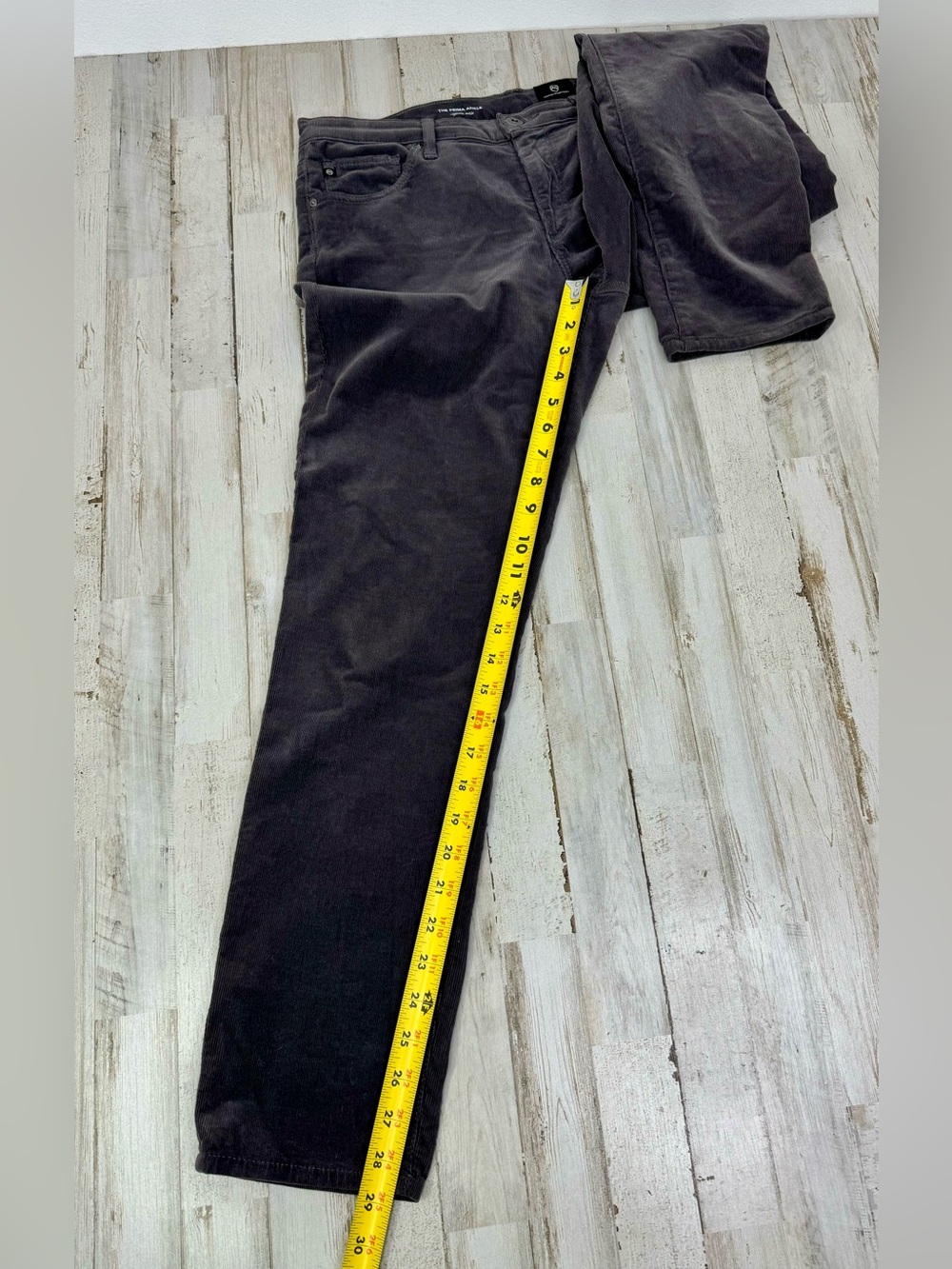 AG Adriano Goldschmied Jeans Womens 30R Brown The Prima Ankle Cigarette Ankle - Picture 9 of 12